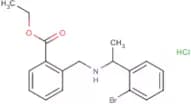 Ethyl 2-[[1-(2-bromophenyl)ethylamino]methyl]benzoate hydrochloride