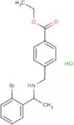 Ethyl 4-[[1-(2-bromophenyl)ethylamino]methyl]benzoate hydrochloride