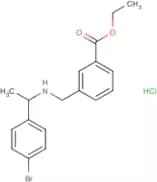 Ethyl 3-[[1-(4-bromophenyl)ethylamino]methyl]benzoate hydrochloride