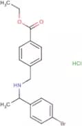 Ethyl 4-[[1-(4-bromophenyl)ethylamino]methyl]benzoate hydrochloride