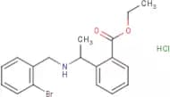 Ethyl 2-[1-[(2-bromophenyl)methylamino]ethyl]benzoate hydrochloride