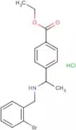 Ethyl 4-[1-[(2-bromophenyl)methylamino]ethyl]benzoate hydrochloride