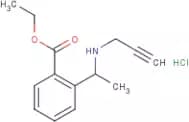 Ethyl 2-[1-(prop-2-ynylamino)ethyl]benzoate hydrochloride
