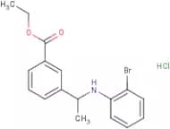 Ethyl 3-[1-(2-bromoanilino)ethyl]benzoate hydrochloride