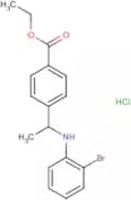 Ethyl 4-[1-(2-bromoanilino)ethyl]benzoate hydrochloride