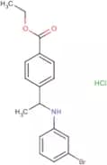 Ethyl 4-[1-(3-bromoanilino)ethyl]benzoate hydrochloride