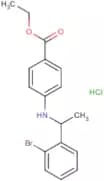 Ethyl 4-[1-(2-bromophenyl)ethylamino]benzoate hydrochloride