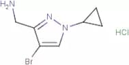 1-(4-Bromo-1-cyclopropyl-1H-pyrazol-3-yl)methanamine dihydrochloride