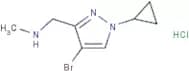 [(4-Bromo-1-cyclopropyl-1H-pyrazol-3-yl)methyl](methyl)amine dihydrochloride