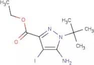 Ethyl 5-amino-1-tert-butyl-4-iodo-pyrazole-3-carboxylate