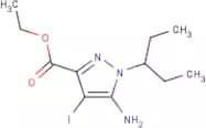 Ethyl 5-amino-1-(1-ethylpropyl)-4-iodo-pyrazole-3-carboxylate