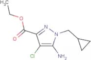 Ethyl 5-amino-4-chloro-1-(cyclopropylmethyl)pyrazole-3-carboxylate