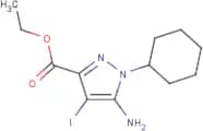 Ethyl 5-amino-1-cyclohexyl-4-iodo-pyrazole-3-carboxylate