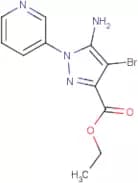 Ethyl 5-amino-4-bromo-1-(3-pyridyl)pyrazole-3-carboxylate
