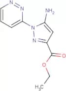 Ethyl 5-amino-1-pyridazin-3-yl-pyrazole-3-carboxylate