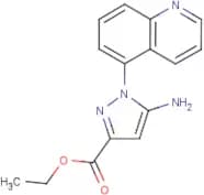 Ethyl 5-amino-1-(5-quinolyl)pyrazole-3-carboxylate