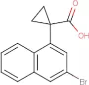 1-(3-Bromonaphthalen-1-yl)cyclopropane-1-carboxylic acid