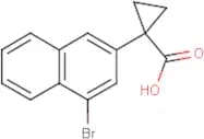 1-(4-Bromonaphthalen-2-yl)cyclopropane-1-carboxylic acid