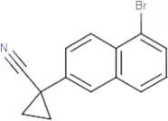 1-(5-Bromonaphthalen-2-yl)cyclopropane-1-carbonitrile