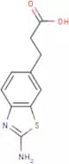3-(2-amino-1,3-benzothiazol-6-yl)propanoic acid