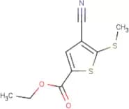 4-Cyano-5-methylsulfanylthiophene-2-carboxylic acid ethyl ester