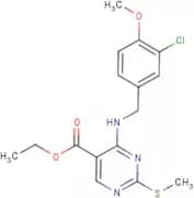 Ethyl 4-[(3-chloro-4-methoxybenzyl)amino]-2-(methylthio)pyrimidine-5-carboxylate