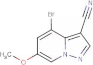 4-Bromo-6-methoxy-pyrazolo[1,5-a]pyridine-3-carbonitrile