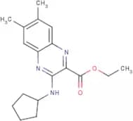 Ethyl 3-(cyclopentylamino)-6,7-dimethylquinoxaline-2-carboxylate