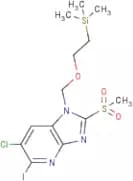 6-Chloro-5-iodo-2-(methylsulfonyl)-1-((2-(trimethylsilyl)ethoxy)methyl)-1H-imidazo[4,5-b]pyridine