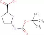 (1R,3R)-3-Aminocyclopentane-1-carboxylic acid, N-BOC protected