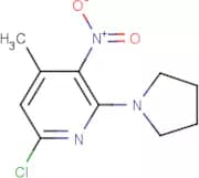 6-Chloro-4-methyl-3-nitro-2-(pyrrolidin-1-yl)pyridine