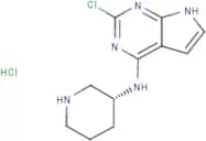 (R)-2-Chloro-N-(piperidin-3-yl)-7H-pyrrolo[2,3-d]pyrimidin-4-amine hydrochloride