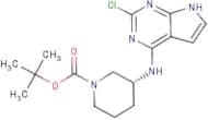 tert-butyl (3R)-3-[(2-chloro-7H-pyrrolo[2,3-d]pyrimidin-4-yl)amino]piperidine-1-carboxylate