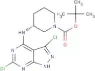 tert-Butyl (3R)-3-[(3,6-dichloro-1H-pyrazolo[3,4-d]pyrimidin-4-yl)amino]piperidine-1-carboxylate