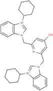 1,1'-((4-Hydroxypyridine-2,6-diyl)bis(methylene))bis(3-cyclohexyl-1H-benzo[d]imidazol-3-ium)