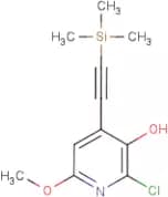 2-Chloro-3-hydroxy-6-methoxy-4-[2-(trimethylsilyl)ethynyl]pyridine