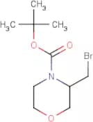 3-(Bromomethyl)morpholine, N-BOC protected