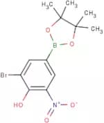 3-Bromo-4-hydroxy-5-nitrobenzeneboronic acid, pinacol ester