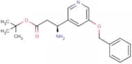 tert-butyl (3S)-3-amino-3-(5-phenylmethoxypyridin-3-yl)propanoate