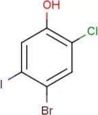 4-Bromo-2-chloro-5-iodophenol