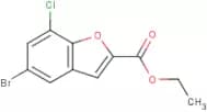 5-Bromo-7-chloro-benzofuran-2-carboxylic acid ethyl ester