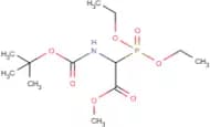 Methyl 2-((tert-butoxycarbonyl)amino)-2-(diethoxyphosphoryl)acetate