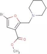 Methyl 5-bromo-2-(piperidin-1-ylmethyl)furan-3-carboxylate