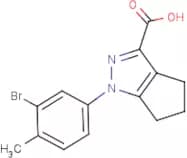 1-(3-Bromo-4-methylphenyl)-5,6-dihydro-4H-cyclopenta[c]pyrazole-3-carboxylic acid