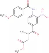 Methyl 4-{4-[(4-methoxybenzoyl)amino]-3-nitrophenyl}-3-methyl-4-oxobutanoate