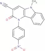 5-Methyl-1-(4-nitrophenyl)-2-oxo-2,5-dihydro-1H-pyrido[3,2-b]indole-3-carbonitrile