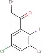 3-Bromo-5-chloro-2-iodophenacyl bromide