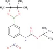 3-Amino-4-nitrobenzeneboronic acid, pinacol ester, N-BOC protected