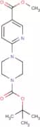 4-[5-(Methoxycarbonyl)pyridin-2-yl]piperazine, N1-BOC protected