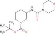 (3S)-3-{[(Morpholin-4-yl)carbonyl]amino}piperidine, N1-BOC protected